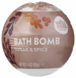 Whole Foods Market, Fizzing Bath Bomb, Sugar & Spice, 4.6 oz