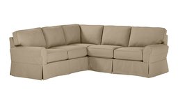 Amazon Brand – Stone & Beam Carrigan Modern Sectional Sofa Couch with Slipcover, 103