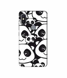 Amazon Brand - Solimo Designer Panda Texture UV Printed Soft Back Case Mobile Cover for Mi Redmi Y2