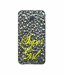 Amazon Brand - Solimo Designer Super Girl On Foil 3D Printed Hard Back Case Mobile Cover for Samsung Galaxy A3