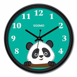 Amazon Brand - Solimo 12-inch Wall Clock - Piggy Panda (Silent Movement)