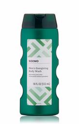 Amazon Brand - Solimo Men's Energizing Body Wash, 18 fl. Oz