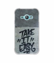 Amazon Brand - Solimo Designer Take It Easy UV Printed Soft Back Case Mobile Cover for Samsung Galaxy J1 Ace