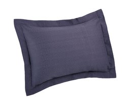 Pinzon Avalon Matelasse Jacquard Sham - European, Indigo Blue