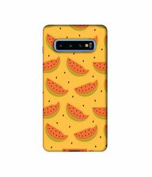 Amazon Brand - Solimo Designer Watermelon Pattern 3D Printed Hard Back Case Mobile Cover for Samsung Galaxy S10 Plus