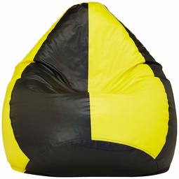 Amazon Brand - Solimo XL Bean Bag Cover (Yellow and Black)