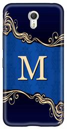 Amazon Brand - Solimo Designer Blue Pattern Alphabet-M 3D Printed Hard Back Case Mobile Cover for Lenovo Zuk Z1