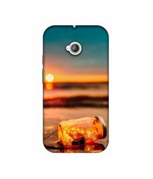 Amazon Brand - Solimo Designer Jar at Sea Serface 3D Printed Hard Back Case Mobile Cover for Motorola Moto E 2nd Generation