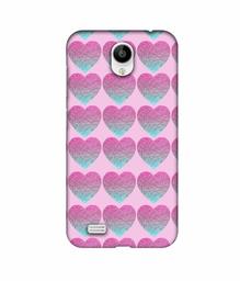 Amazon Brand - Solimo Designer Sparkle Heart Texture 3D Printed Hard Back Case Mobile Cover for Vivo Y21L