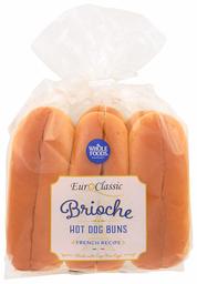 Whole Foods Market, Buns Brioche Hot Dog 6 Count, 9.5 Ounce