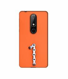 Amazon Brand - Solimo Designer Number One 3D Printed Hard Back Case Mobile Cover for Nokia 6.1 Plus