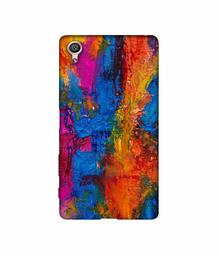 Amazon Brand - Solimo Designer Dark Multicolor Canvas 3D Printed Hard Back Case Mobile Cover for Sony Xperia X