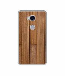 Amazon Brand - Solimo Designer Wooden Art UV Printed Soft Back Case Mobile Cover for Huawei Honor 5X