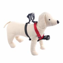 Umi. No-Pull Dog Puppies Harness, Freedom Easy Control Harness with Leash, Black and Red, Small