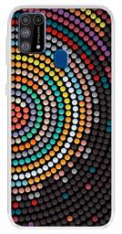 Amazon Brand - Solimo Designer Multicolor Dots Design Printed Soft Back Case Mobile Cover for Samsung Galaxy M31