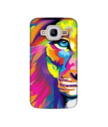 Amazon Brand - Solimo Designer Funny Cat Pattern Print UV Printed Soft Back Case Mobile Cover for Samsung Galaxy J2 (2016)