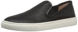 206 Collective Amazon Brand Women's Cooper Perforated Slip-on Fashion Sneaker, Black, 9 B US