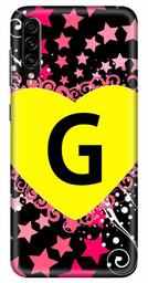 Amazon Brand - Solimo Designer Heart Pattern Alphabet-G 3D Printed Hard Back Case Mobile Cover for Samsung Galaxy A50s