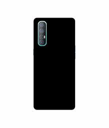 Amazon Brand - Solimo Designer Solid Black 3D Printed Hard Back Case Mobile Cover for Oppo Reno 3 Pro