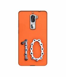 Amazon Brand - Solimo Designer Number Ten 3D Printed Hard Back Case Mobile Cover for Coolpad Cool1 Dual