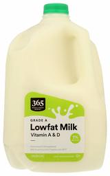 365 by Whole Foods Market, Grade A Milk, Lowfat, 128 Fl Oz