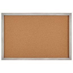 Stone & Beam Decorative Cork Bulletin Board with Rustic Wood Frame