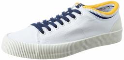 Amazon Brand - House & Shields Men's White Canvas Sneakers-6 UK (AZ-HS-042B)