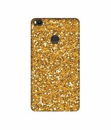 Amazon Brand - Solimo Designer Golden Sparkle UV Printed Soft Back Case Mobile Cover for Mi Max 2