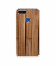 Amazon Brand - Solimo Designer Wooden Art UV Printed Soft Back Case Mobile Cover for Huawei Honor 7A