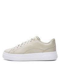 CARE OF by PUMA Women’s Leather Platform Low-Top Trainers, Beige, US 8.5