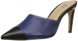 The Fix Amazon Brand Women's Jenkins Choked-up Pointed Toe Mule,Summer Navy/Black,11 B US