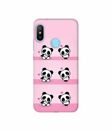 Amazon Brand - Solimo Designer Panda Pattern 3D Printed Hard Back Case Mobile Cover for Xiaomi Redmi Note 6 pro