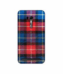 Amazon Brand - Solimo Designer Check Cloth 3D Printed Hard Back Case Mobile Cover for Asus Zenfone Selfie ZD551KL