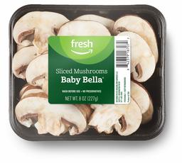 Fresh Brand – Sliced Baby Bella Mushrooms, 8 oz