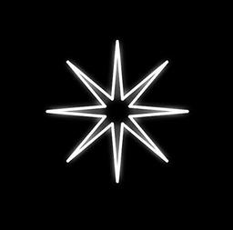 AmazonBasics LED Holiday Light, Decorative Motif for Christmas, Twilight Star (Renewed)