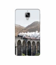 Amazon Brand - Solimo Designer Steam Train 3D Printed Hard Back Case Mobile Cover for OnePlus 3 / OnePlus 3T