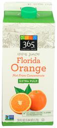 365 Everyday Value, Florida Orange Juice, Not From Concentrate, 59 fl oz