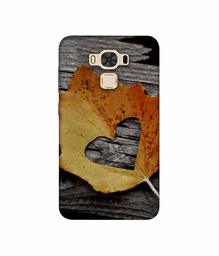 Amazon Brand - Solimo Designer Leaf with Heart Cut 3D Printed Hard Back Case Mobile Cover for Asus Zenfone 3 Max ZC553KL