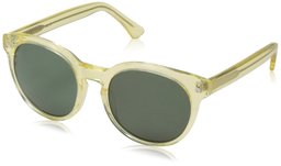 Obsidian Sunglasses for Women or Men Retro Round Frame 08, Vintage Yellow, 50 mm