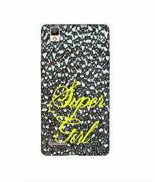 Amazon Brand - Solimo Designer Super Girl On Foil 3D Printed Hard Back Case Mobile Cover for Oppo F1