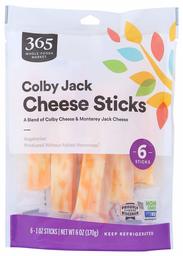 365 EVERYDAY VALUE Colby Cheese Sticks, 6 OZ