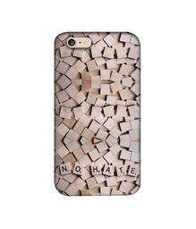 Amazon Brand - Solimo Designer No Hate On Wooden Block 3D Printed Hard Back Case Mobile Cover for Apple iPhone 6 Plus / 6S Plus