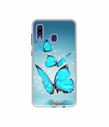 Amazon Brand - Solimo Designer Flying Butterflies UV Printed Soft Back Case Mobile Cover for Samsung Galaxy M10s