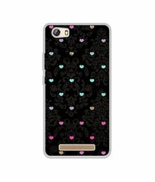 Amazon Brand - Solimo Designer Heart Texture UV Printed Soft Back Case Mobile Cover for Gionee Marathon M5 lite