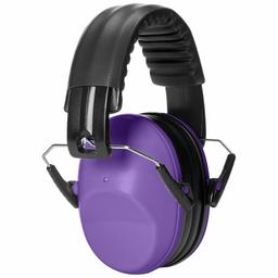 AmazonBasics Kids Ear Protection Safety Noise Earmuffs, Purple