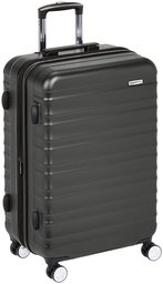 AmazonBasics Premium Hardside Spinner Luggage with Built-In TSA Lock - 78 cm, Black