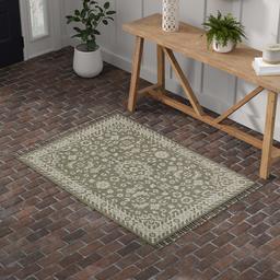 Stone & Beam Barnstead Alfombra de Lana Floral