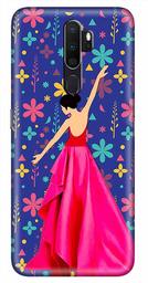 Amazon Brand - Solimo Designer Girl Design 3D Printed Hard Back Case Mobile Cover for Oppo A9 (2020)