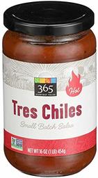 365 Everyday Value, Tres Chiles Small Batch Salsa, 16 Oz