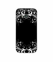 Amazon Brand - Solimo Designer Round Flower Crown 3D Printed Hard Back Case Mobile Cover for HTC One M8